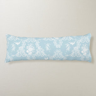 Coussins Longs Corps Pillow Willa Toile En vichy aqua