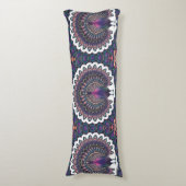 Coussins Longs Cosmic Peacock Mandala (Devant (Vertical))
