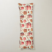 Coussins Longs Cosy Christmas Cocoa and Gingerpain Motif (Dos (Vertical))
