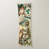 Coussins Longs Cottage Leprechaun Patchwork Quilt Scene (Devant (Vertical))