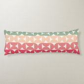 Coussins Longs Coucher de soleil moderne du milieu du siècle (Dos)