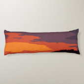 Coussins Longs Coucher de soleil simplifié (Dos)