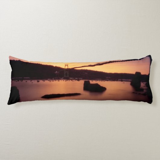 Coussins Longs Coucher du soleil de pont de St Johns (Devant)