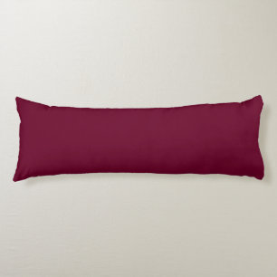 Coussins Longs Couleur de tendance - Oreiller de corps bordeaux f