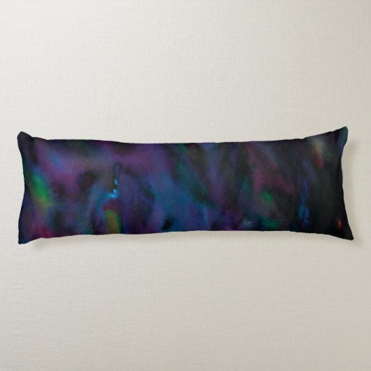 Coussins Longs Couleur d'eau abstraite fumé (Dos)