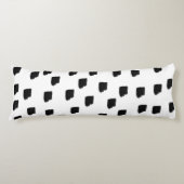 Coussins Longs Couleur d'eau noir et blanc (Devant)