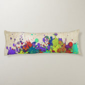 Coussins Longs COULEUR FUNNY SPLASH I + vos idées (Dos)
