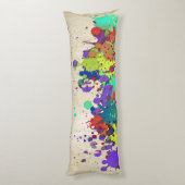 Coussins Longs COULEUR FUNNY SPLASH I + vos idées (Dos (Vertical))