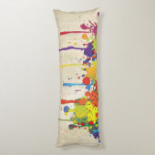 Coussins Longs COULEUR FUNNY SPLASH II + votre backgr. & idées (Dos (Vertical))