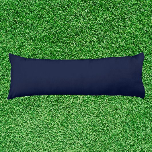 Coussins Longs Couleur solide bleu marine de minuit