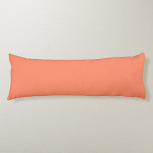 Coussins Longs Couleur solide rose saumon Couleur tendance
