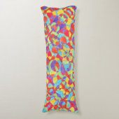 Coussins Longs Couleurs arc-en-ciel Motif de doodle Crayon tiré à (Devant (Vertical))