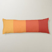 Coussins Longs Couleurs chaudes - rayures teintes rétro  (Dos)