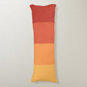 Coussins Longs Couleurs chaudes - rayures teintes rétro  (Devant (Vertical))