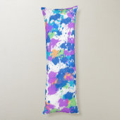 Coussins Longs Couleurs cool Peinture Abstraite, Blurple (Dos (Vertical))