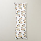 Coussins Longs Couleurs de terre Arc-en-ciel Jungle Animaux Motif (Dos (Vertical))