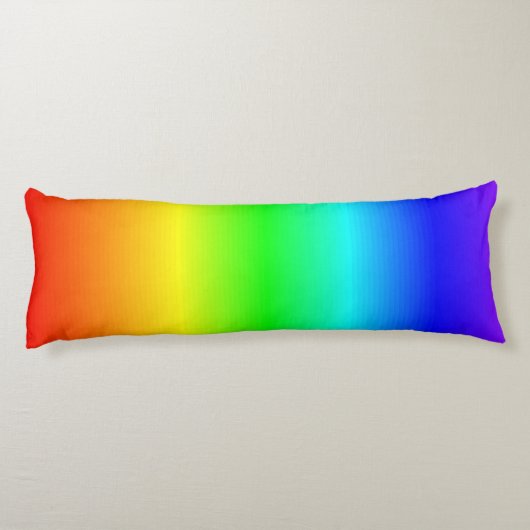 Coussins Longs Couleurs Joyeuses et lumineuses Rayures Arc-en-cie (Dos)