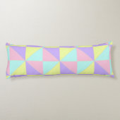 Coussins Longs Couleurs pastel & coeurs violets battre (Dos)