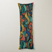 Coussins Longs Couleurs scintillantes - dynamisme pour votre mais (Dos (Vertical))