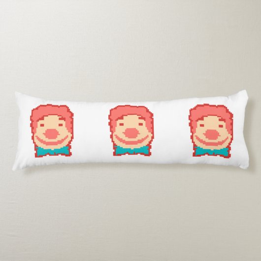 Coussins Longs Coupe de projecteur clown pixellisé (Devant)