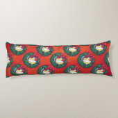 Coussins Longs Courbe de Noël de volley-ball (Dos)