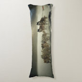 Coussins Longs Course de traîneau à chiens Husky de l'Alaska (devant Vertical)