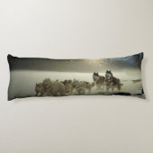 Coussins Longs Course de traîneau à chiens Husky de l'Alaska (Dos)