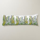 Coussins Longs Couvercles d'oreiller pour corps de fleurs de prin (Dos)