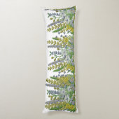 Coussins Longs Couvercles d'oreiller pour corps de fleurs de prin (Dos (Vertical))