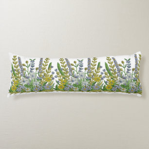 Coussins Longs Couvercles d'oreiller pour corps de fleurs de prin