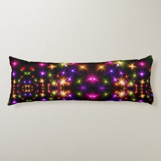 Coussins Longs Couverture Sherpa Étoile Éclatante Lumineuse (Devant)