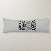 Coussins Longs COVID 19 Cadeau Gamer de quarantaine - Restez à la (Devant)