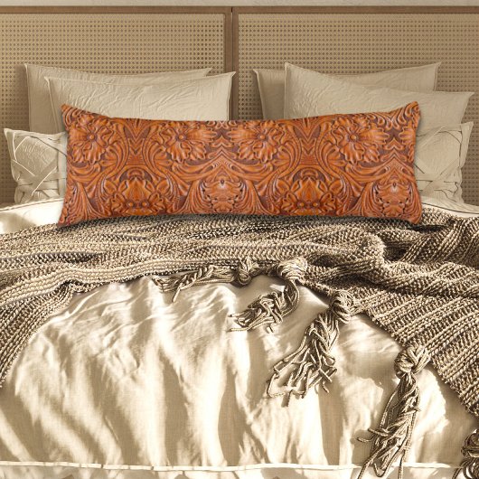 Coussins Longs Cowboy Rustique pays occidental à outils en cuir i