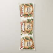 Coussins Longs Cozy cocoa merry Christmas holly cookie warm  (Devant (Vertical))