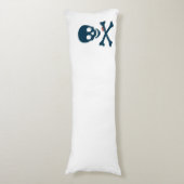 Coussins Longs Crâne Denim (Devant (Vertical))