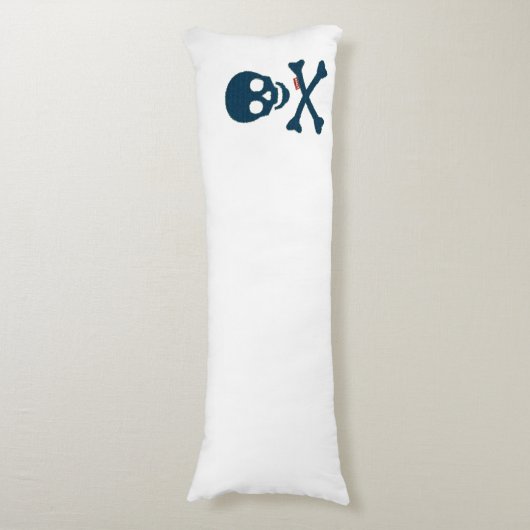 Coussins Longs Crâne Denim (Devant (Vertical))