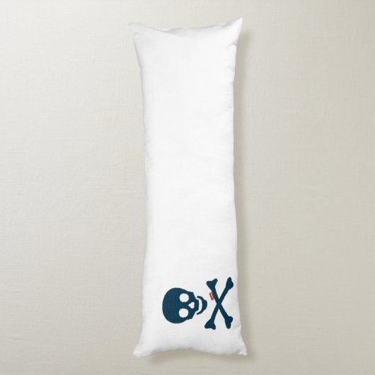 Coussins Longs Crâne Denim (Dos (Vertical))