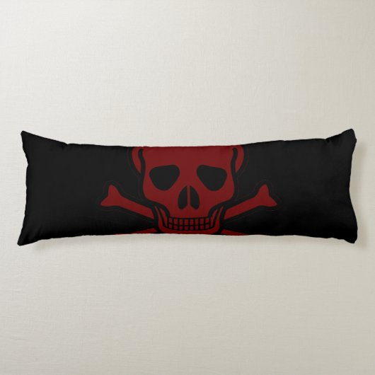 Coussins Longs Crâne et os (Devant)
