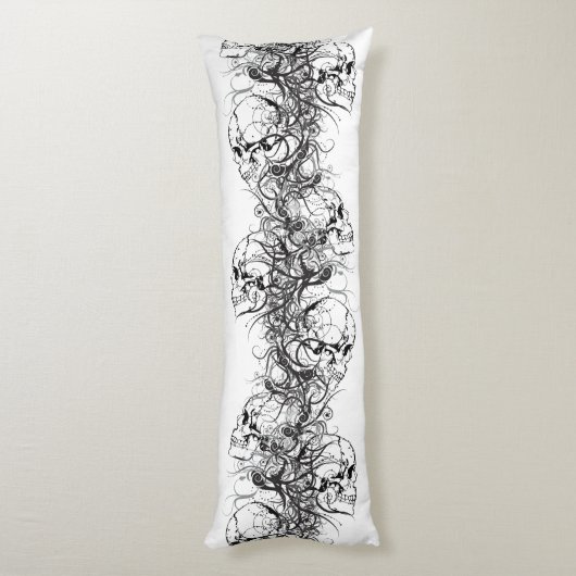 Coussins Longs Crâne Imaginaire (Dos (Vertical))