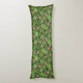 Coussins Longs Crânes punks Girly sur l'arrière - plan de Camo de (Dos (Vertical))