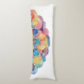 Coussins Longs Cravate arc-en-ciel Mandala (Devant (Vertical))