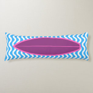 Coussins Longs Craxson Blue Waves Surf Body Oreiller