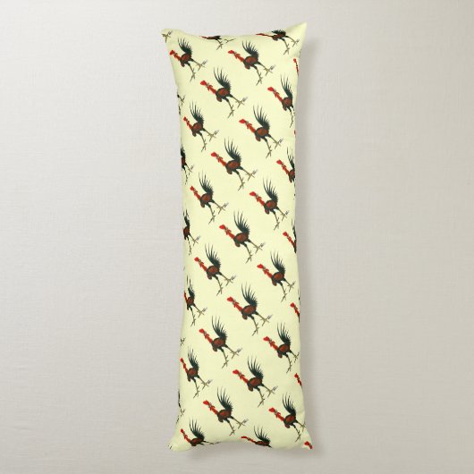 Coussins Longs Crazy rooster (Dos (Vertical))