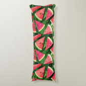 Coussins Longs Création de Motif de pastèque (Devant (Vertical))