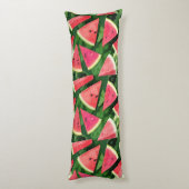 Coussins Longs Création de Motif de pastèque (Dos (Vertical))