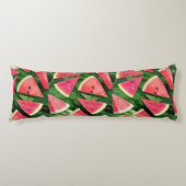 Coussins Longs Création de Motif de pastèque (Devant)