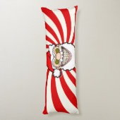 Coussins Longs Creepy Santa Claus Screwball Graphics (Dos (Vertical))
