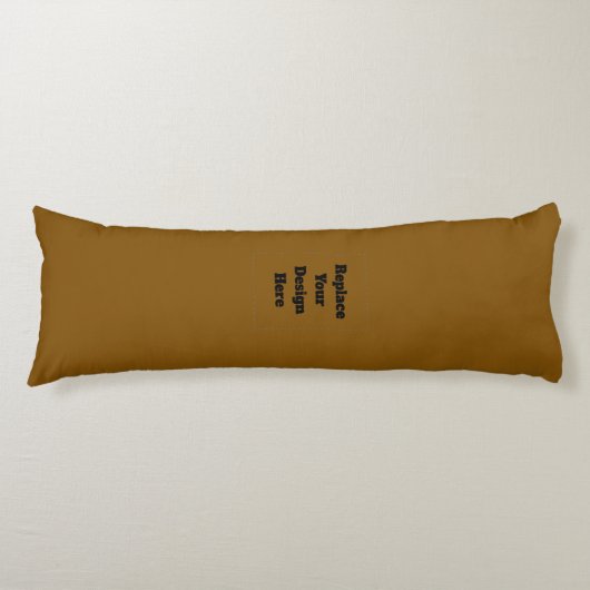 Coussins Longs Créez Votre Propre Brun (Devant)