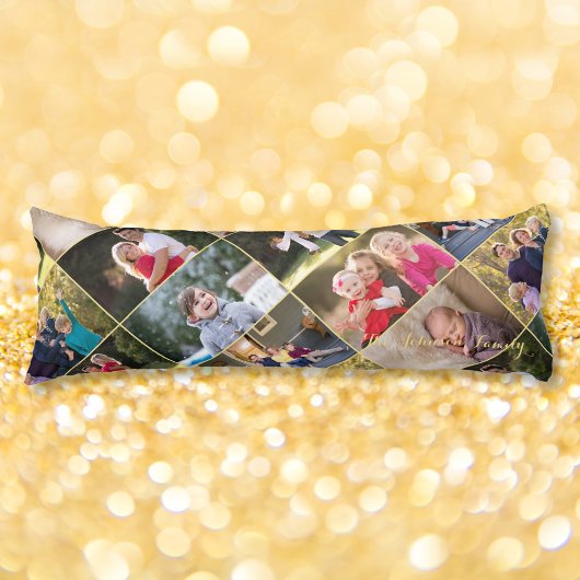 Coussins Longs Créez Votre Propre Collage Chic Personnalisé de 14