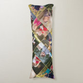 Coussins Longs Créez votre propre personnalisation 14 Photo Colla (Devant (Vertical))